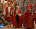Sarbatoare mare pe strazile din Venetia! Cei mai talentati designeri din toate colturile lumii s-au luat la intrecere in Concursul Costumelor - VIDEO