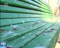 In parcul Catedralei din Chisinau, poti doar sa te plimbi, dar nu si sa te asezi. Asa arata acum majoritatea bancilor - VIDEO
