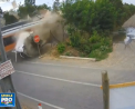 Doua persoane si-au pierdut viata dupa ce un tren a lovit in plin un camion, in Chile. Imagini de pe camera de supraveghere - VIDEO