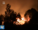 Un incendiu de proportii a distrus o tabara de refugiati din nordul Frantei. De la ce a inceput totul - VIDEO