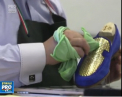 Un antreprenor italian duce luxul la un nou nivel. Vezi cum arata pantofii cu aur de 24 de carate - VIDEO