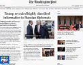 Donald Trump ar fi dezvaluit Rusiei informatii secrete, in timpul intalnirii de saptamana trecuta cu ministrul rus de Externe, scrie presa americana, citand cativa oficiali - VIDEO