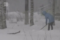 E iarna inca in Rusia. In Republica Carelia din nord vestul tarii a nins abundent - VIDEO