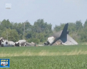Un avion militar rus s-a prabusit in regiunea Saratov. Aparatul a cazut de la o inaltime de 200 de metri - VIDEO
