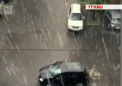 Rusii nu mai scapa de vremea rea. A nins la Moscova si la Sankt-Petersburg, unde temperaturile sunt ca la inceput de iarna - VIDEO