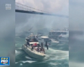 Celebrare inedita. Jucatorii si fanii celor de la Besiktas au dat o petrecere cu zeci de iahturi si vapoare pe stramtoarea Bosfor - VIDEO