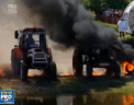 Concurs mai putin obisnuit in orasul rus Rostov pe Don. 30 de soferi de tractor au dat munca la camp pe pista de raliu - VIDEO