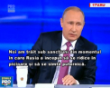 Rusia a trait intotdeauna sub sanctiuni,  introduse fara motiv, a spus-o  Vladimir Putin, care a stat de vorba cu poporul  - VIDEO