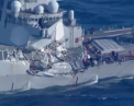 Accident naval in Marea Japoniei. Un distrugator militar american s-a ciocnit cu o nava comerciala filipineza - VIDEO