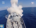 Rusii au atacat cu rachete Kalibr o baza militara a unor jihadisti din Siria si au filmat momentul - VIDEO