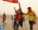 Vointa si tarie de caracter. Un sportiv de 65 de ani, cu o parte a piciorului stang amputata, a participat la un ultramaraton de 7 zile - VIDEO