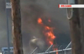 Incendiu puternic, intr-o tabara pentru imigranti din insula Lesbos, Grecia. Acesta a fost declansat intentionat chiar de refugiati - VIDEO
