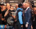 A inceput nebunia. Conor Mcgregor si Floyd Mayweather, sportivii ce se vor duela in lupta secolului, s-au intalnit pentru prima oara fata in fata - VIDEO