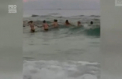 Au format un lant uman si au salvat noua vieti. 80 de oameni de pe o plaja din Florida s-au apucat de maini pentru a salva o familie de la inec - VIDEO