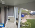 Momentul in care o masina este luata pe sus de vant. Imaginile au fost surprinse de o camera de supraveghere - VIDEO
