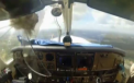 Experienta inspaimantatoare pentru un pilot. O pasare a intrat in geamul cabinei si a ajuns direct in avion