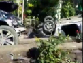 Accident infiorator la Cimislia. Un Mercedes ar fi intrat intr-un taxi si l-ar fi tarat pana in gospodaria unui localnic: taximetristul s-a stins pe loc, iar ambele masini arata ca un morman de fiare. Imagini cutremuratoare - VIDEO