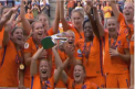Nationala feminina de fotbal a Olandei este noua campioana europeana: s-a impus pe teren propriu in fata selectionatei Danemarcei - VIDEO