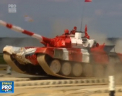 Competitie internationala militara langa Moscova cu final spectaculos: biatlon cu tancuri. Militarii din patru tari au tinut sa demonstreze cat sunt de pregatiti - VIDEO