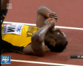 Cel mai rapid om de pe planeta era pe ultimul schimb al finalei. Usain Bolt s-a accidentat in timpul finalei de la Campionatul Mondial si a fost nevoit sa abandoneze - VIDEO