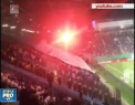 Incidente la un meci de fotbal din Germania. Fanii a doua echipe au lansat rachete de semnalizare: partida a fost intrerupta de doua ori - VIDEO