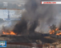 Pompierii rusi lupta cu un incendiu de amploare izbucnit in orasul Rostov-pe-Don. Cel putin 30 de locuinte au fost cuprinse de flacari uriase - VIDEO
