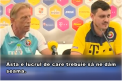 Moment amuzant la conferinta de presa a selectionerului nationalei Romaniei. Christoph Daum a primit un cadou care l-a enervat - VIDEO