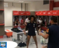 Fac spectacol si in vestiar. 4 jucatori ai nationalei Braziliei au jucat tenis de masa, dar cu mingea de fotbal - VIDEO