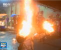 Festival fierbinte in El Salvador. Zeci de curajosi s-au improscat cu bulgari de foc - VIDEO 