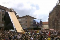 Este regele sariturilor cu bicicleta. Un american a uimit mii de oameni in centrul orasului Nurnberg cu acrobatia sa - VIDEO