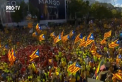 Strazile Barcelonei s-au umplut de oameni. Jumatate de milion de localnici au cerut independenta Cataloniei - VIDEO