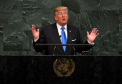 Trump a amenintat ca va distruge in intregime Coreea de Nord si l-a numit pe Kim Jong-un "omul-racheta" - FOTO