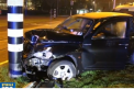 Atacantul argentinian Sergio Aguero a fost ranit intr-un accident rutier, dupa ce masina in care se afla a intrat intr-un stalp - VIDEO