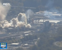 Clipa de panica in statul american, Tennessee. O explozie uriasa a izbucnit la o uzina chimica, provocand un incendiu - VIDEO