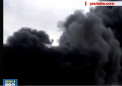 Un depozit de mase plastice, lacuri si vopsele au luat foc in orasul Vaslui, Romania. Pompierii au luptat aproape 3 ore pentru a lichida incendiul - VIDEO