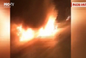 Un sofer urcat baut la volan a provocat un grav accident la Bucuresti. In urma impactului, unul dintre automobile a luat foc, iar incendiul s-a raspandit la alte patru masini. O femeie a murit - VIDEO