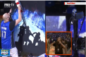 Inaintea unui meci din NBA un grup de militari a tinut un drapel imens al SUA deasupra terenului de joc, iar un pictor a desenat un tablou dedicat independentei tarii - VIDEO