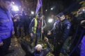Proteste in Romania fata de modificarile Codului Fiscal si ale legilor justitiei. Un barbat, amendat dupa ce a aruncat cu hartie igienica in sediul PSD