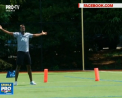 Si-au incercat fortele. Starul echipei Manchester United, Paul Pogba, l-a provocat la un concurs pe un fotbalist american - VIDEO