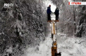 Peste zece mii de oameni stau fara lumina in regiunea Voronej din cauza ninsorilor si a vantului puternic - VIDEO