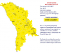 Cod galben de ploi puternice in toata tara valabil pana astazi, la miezul noptii. Avertismentul meteorologilor