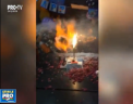 La un pas de tragedie, chiar de ziua sa de nastere. Un tanar din Pakistan a luat foc de la lumanarile de pe tort in timp ce prietenii il stropeau cu spuma de zapada artificiala - VIDEO