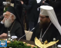 Aflat in vizita la Moscova, Patriarhul Daniel al Romaniei a participat la o cina festiva oferita de liderul de la Kremlin - VIDEO