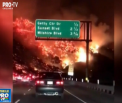 Imagini de groaza au fost filmate in sudul Californiei, parjolit de incendiile de vegetatii. Autoritatile au decretat stare de urgenta - VIDEO