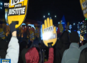 Piata Victoriei din Bucuresti a fost din nou locul unde au rasunat vocile a mii de romani. Acestia au protestat fata de modificarile ce vizeaza legile justitiei si problemele din spitale - VIDEO