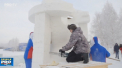 Festivalul ghetii a devenit o traditie in orasul rus Krasnoyarsk. La temperaturi de minus 27 de grade mai multi artisti din Europa si Asia s-au luat la intrecerem, creand o lume fantastica - VIDEO