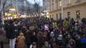 Noapte alba la Viena. Zeci de mii de oameni, nemultumiti de coalitia dintre dreapta si extrema dreapta, ce se afla la putere de aproape o luna in Austria, au iesit in strada - VIDEO