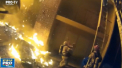 Un pompier din SUA a devenit erou, dupa ce a dat dovada de o viteza de reactie uimitoare: a prins un copil care a fost aruncat de la etajul 3 al unui bloc cuprins de flacari - VIDEO