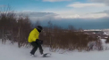 Aflat in pauza din Formula 1, Lewis Hamilton s-a apucat de snowboard si a facut slalomuri periculoase - VIDEO