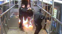 Arestare dramatica intr-un metrou din SUA: Un suspect a incendiat un vagon - VIDEO